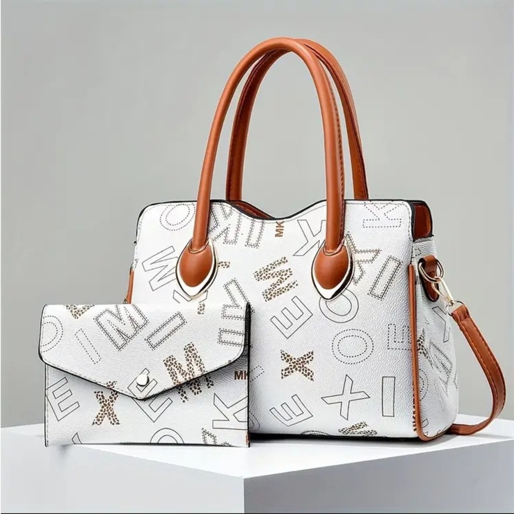 🥳 WHITE VEGAN LEATHER SHOULDER BAG